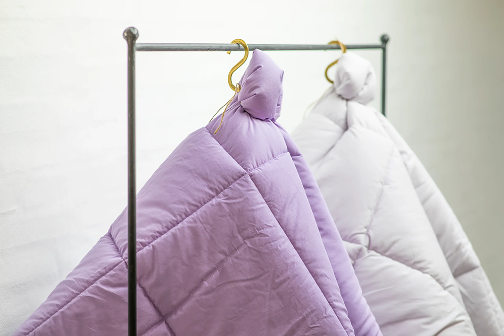 Puffy Blanket, Dove Grey