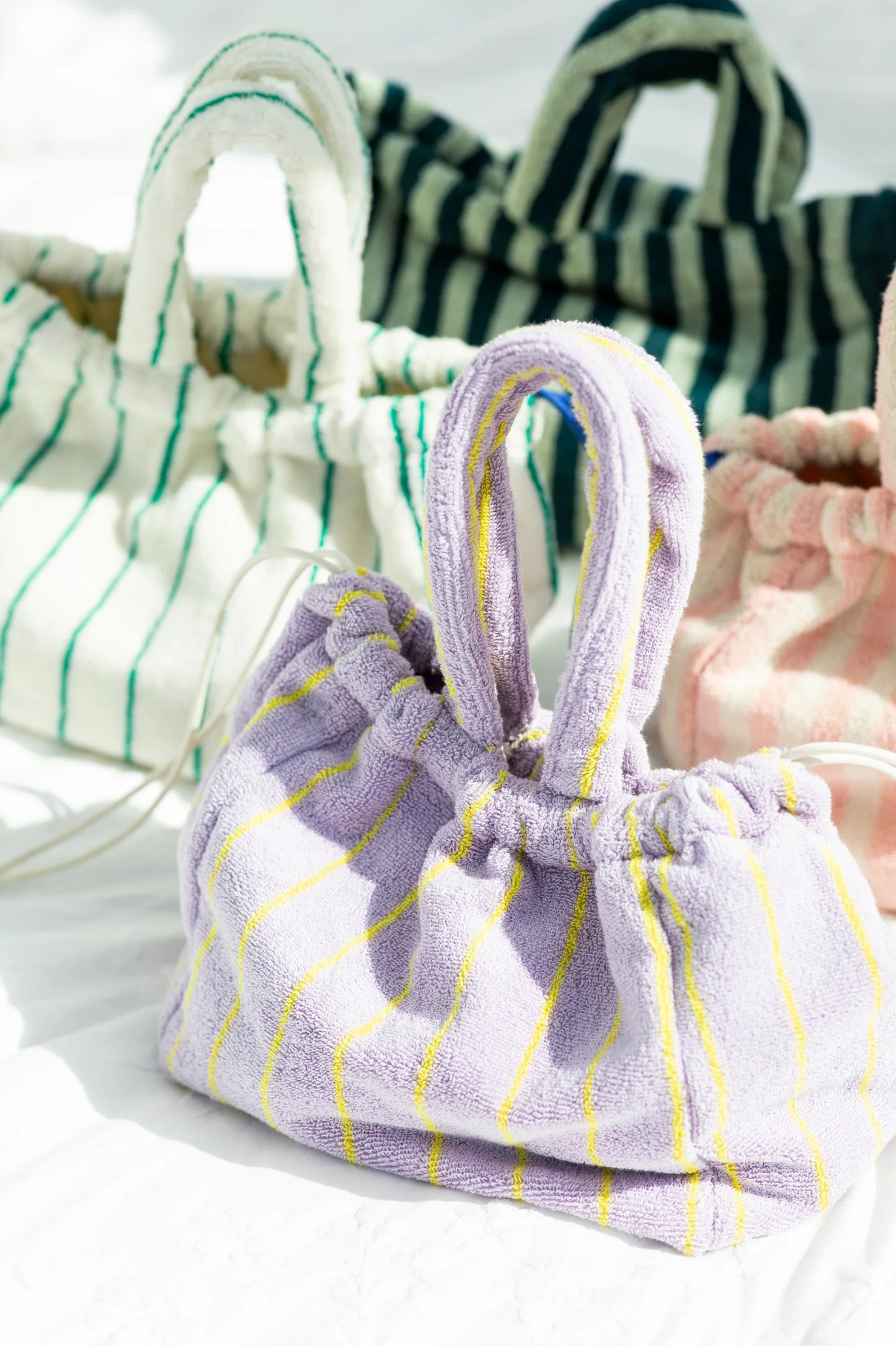 Naram Handbag Small - Lilac & Neon yellow