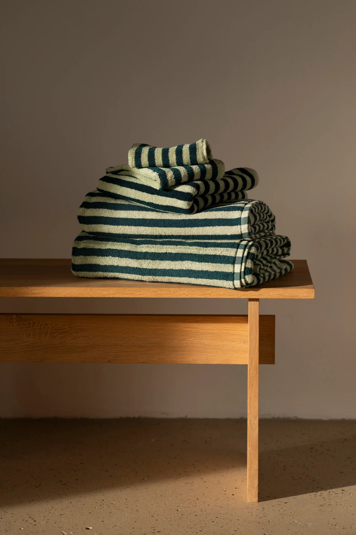 Naram Towels (Sea foam & Deep teal)