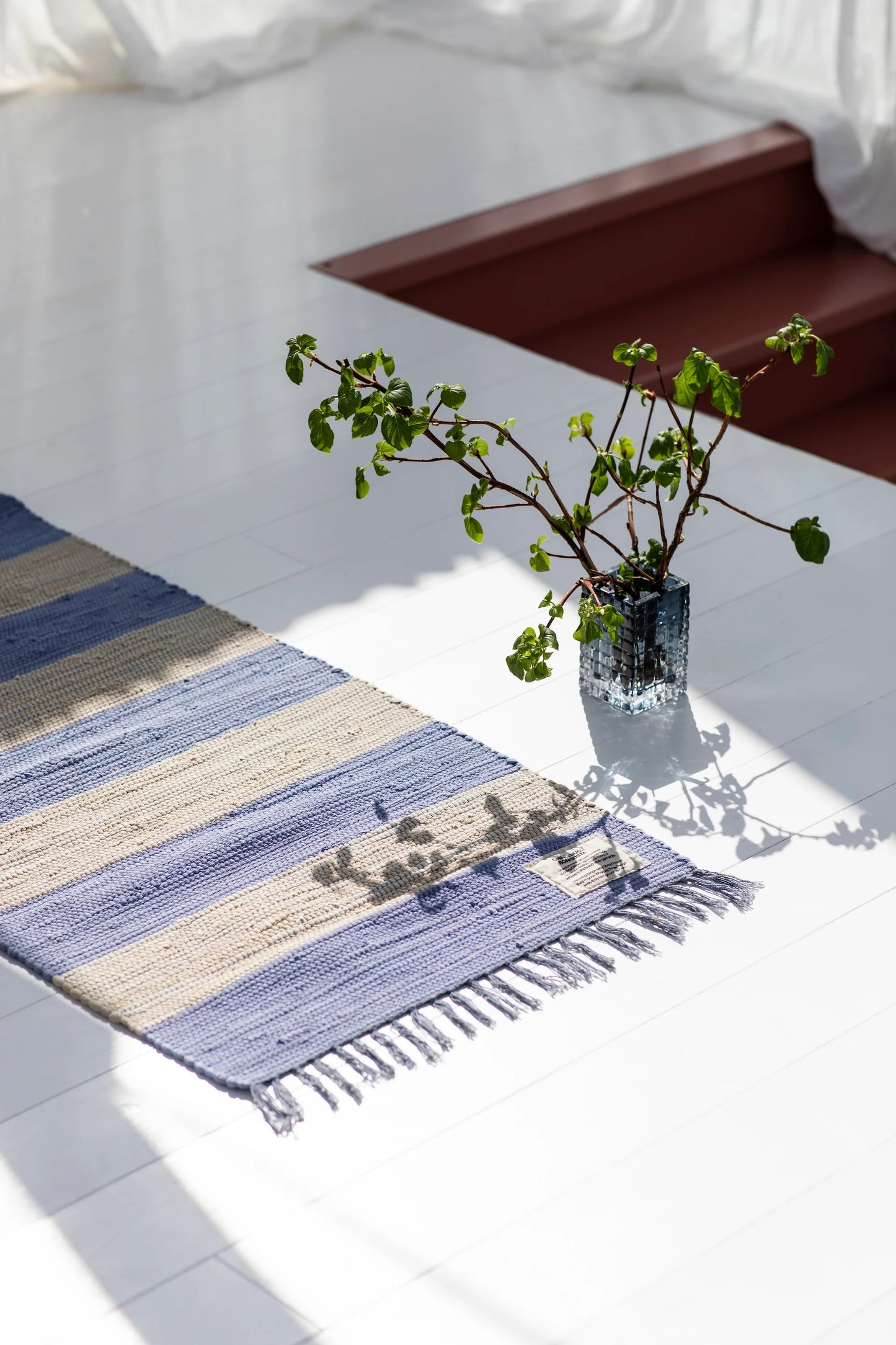 Chindi Rug, Creme & Baby lavender