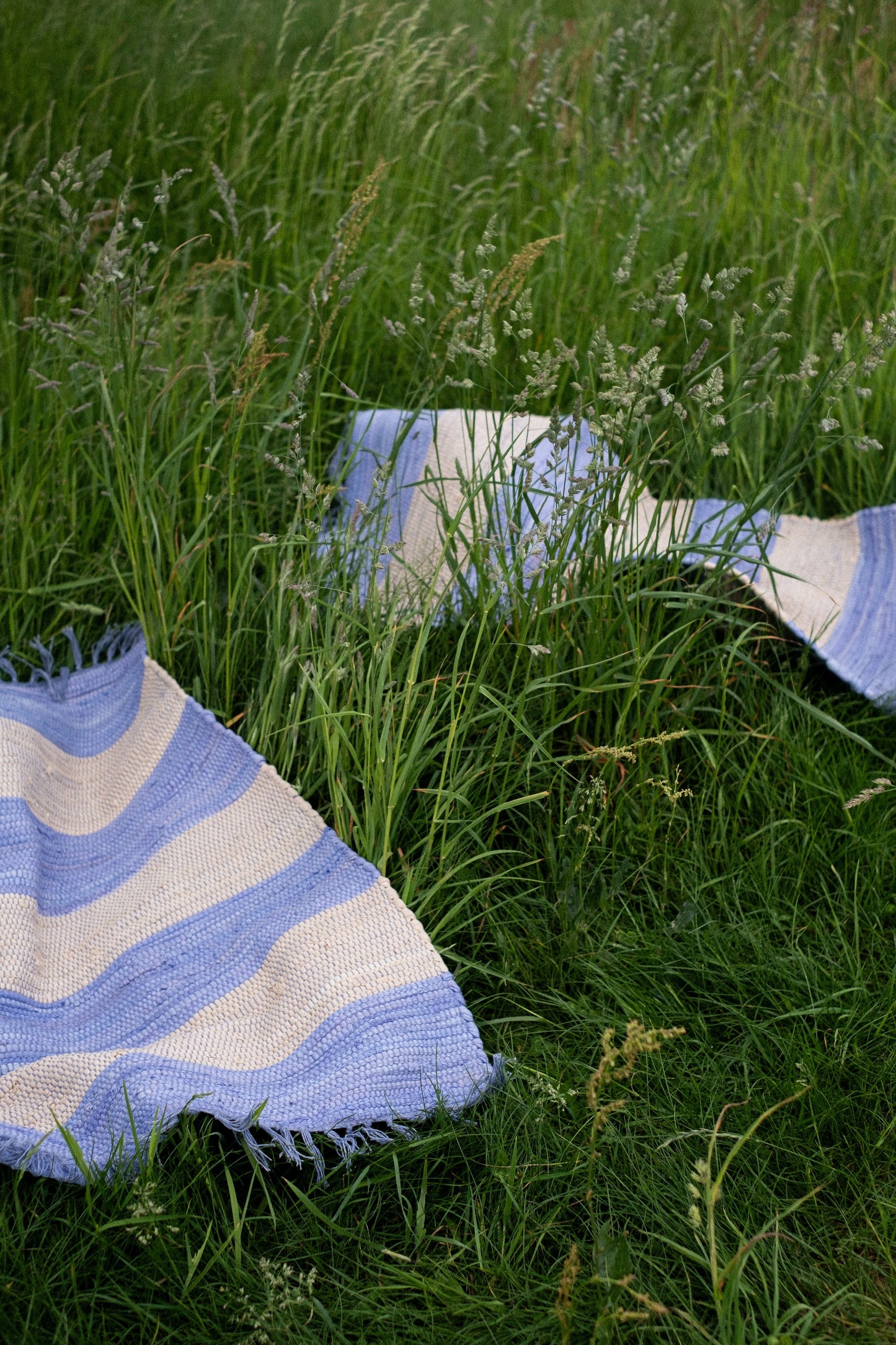 Chindi Rug, Creme & Baby lavender