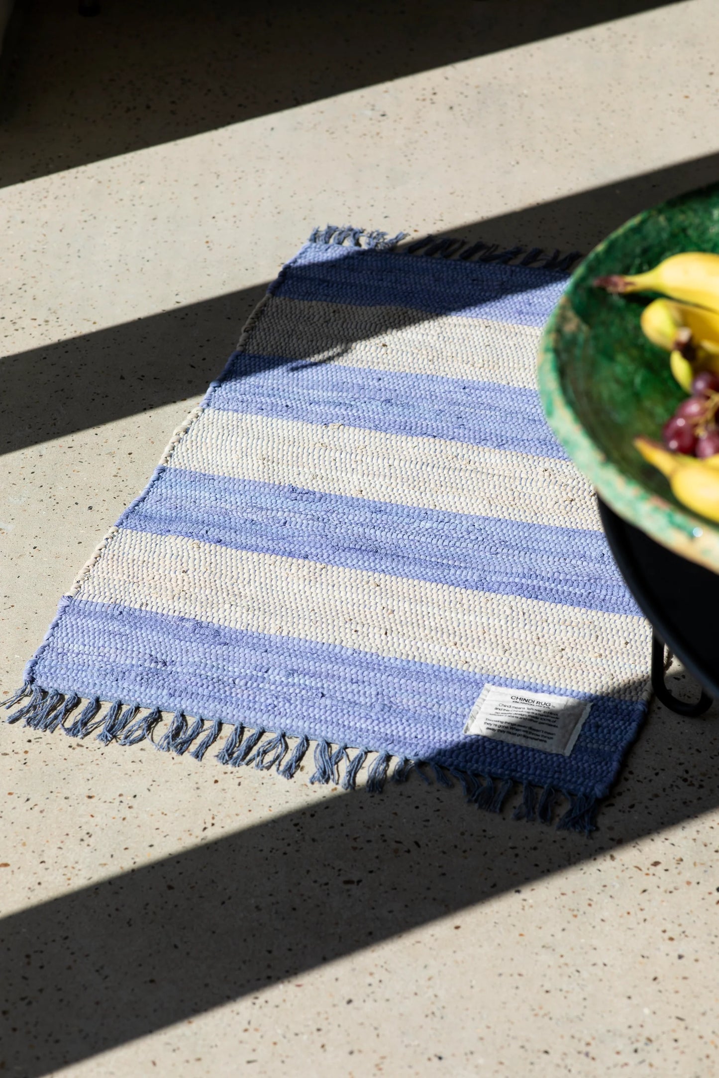 Chindi Rug, Creme & Baby lavender