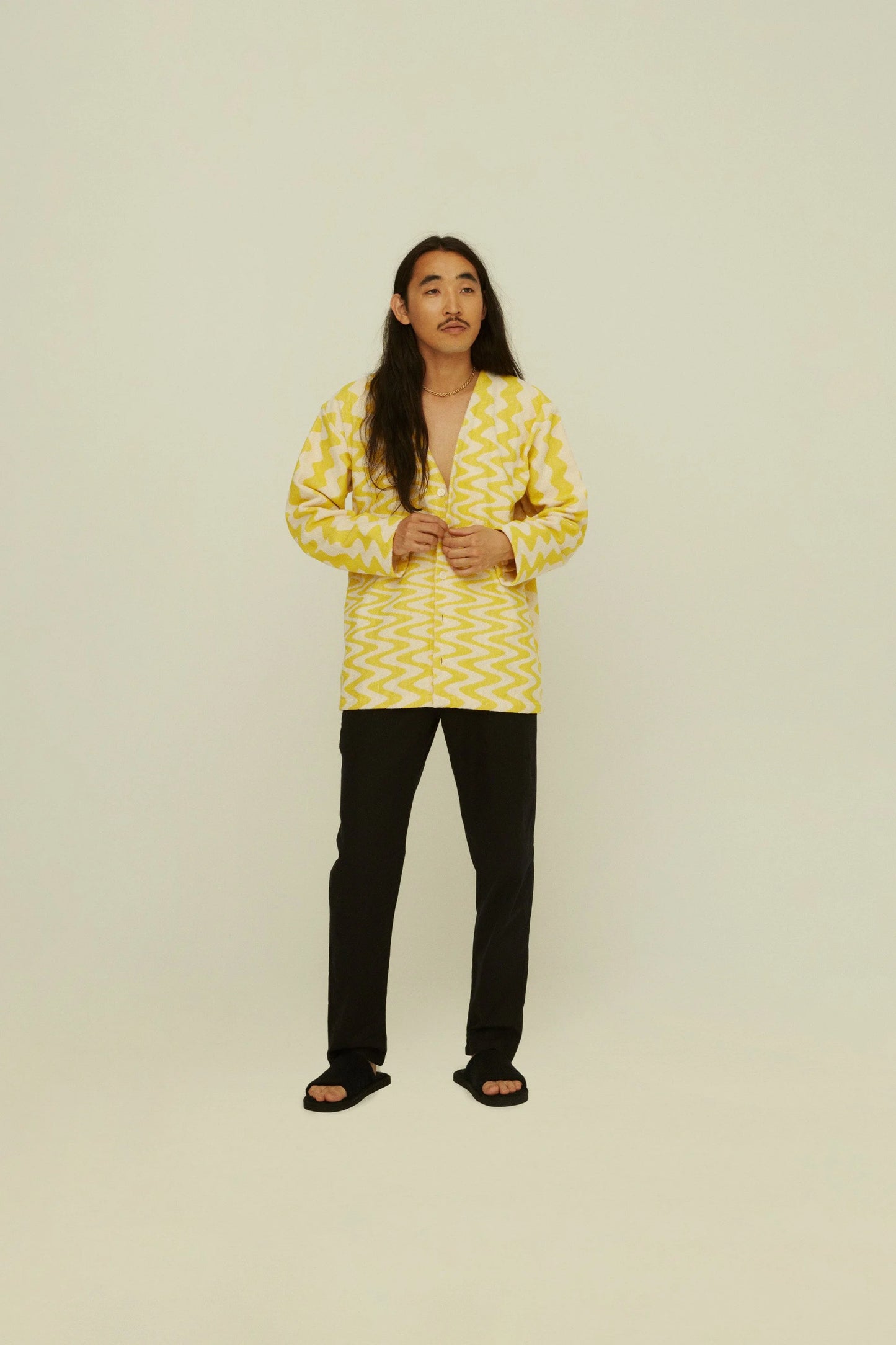 Wiggle Straw Terry Cardigan