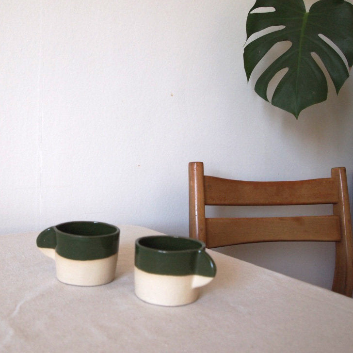 Small green ear cup