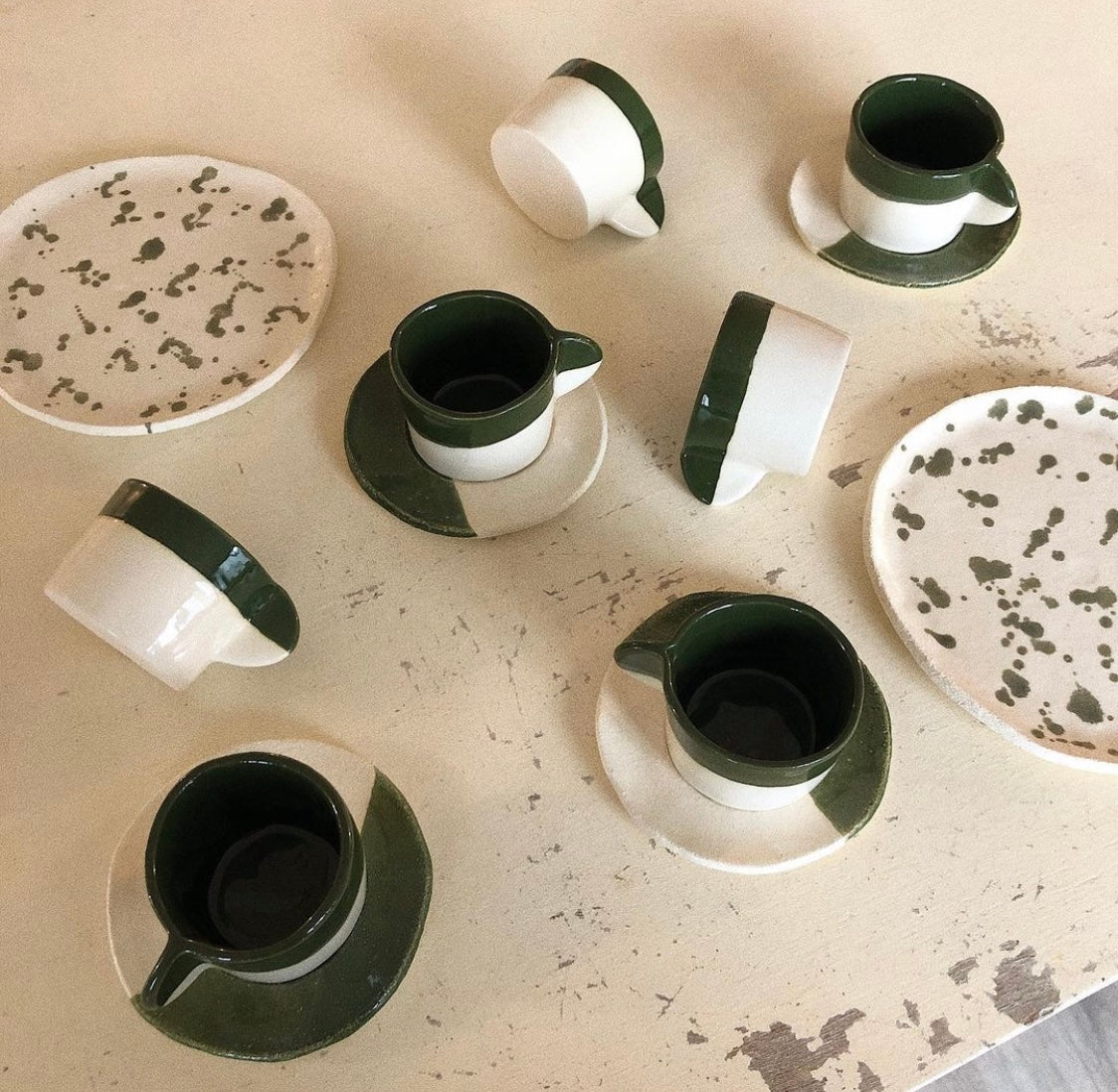 Small green ear cup