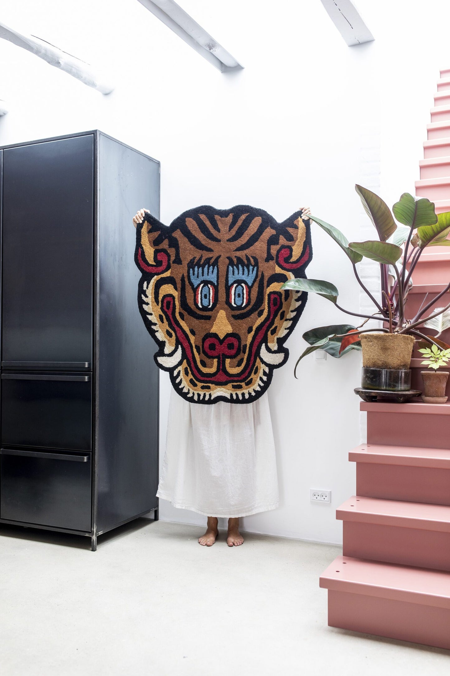 Tiger Face Rug Large