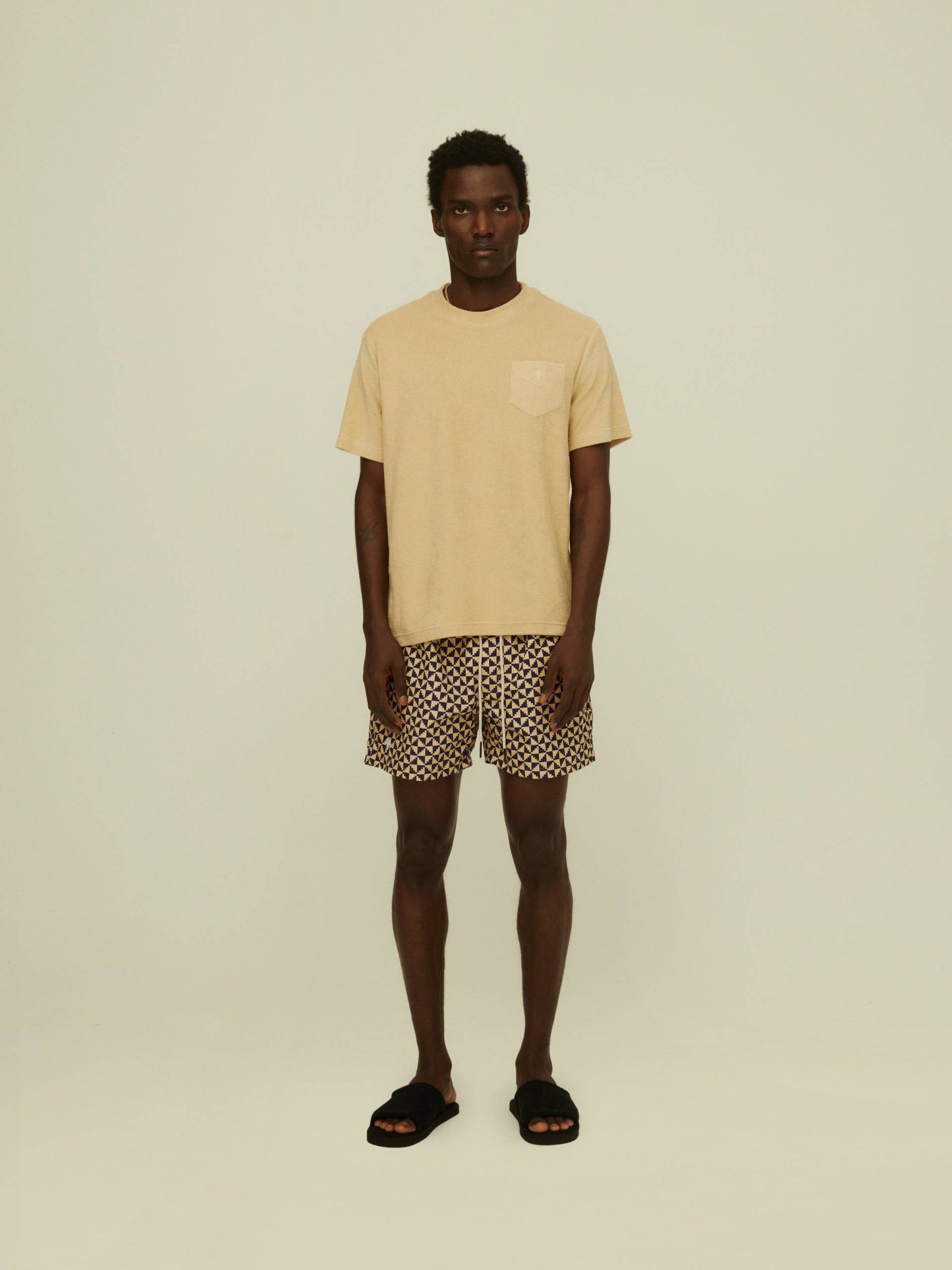 Beige Terry Tee