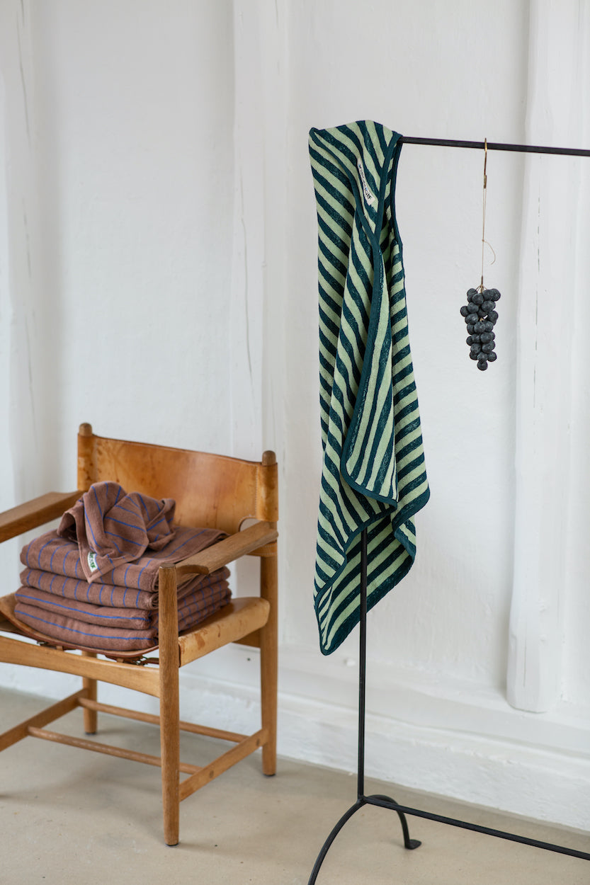 Naram kids poncho - Sea foam & Deep teal