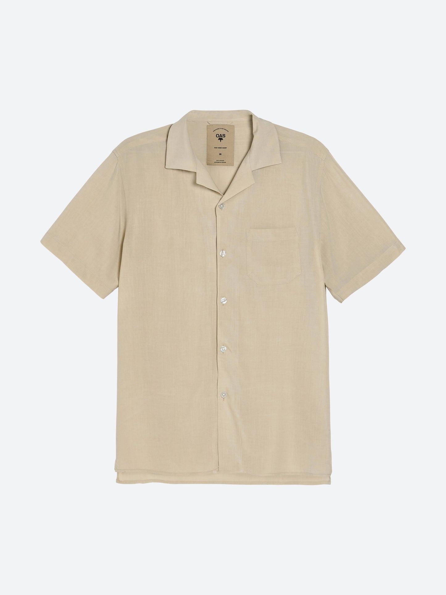 Sand Plain Viscose Shirt