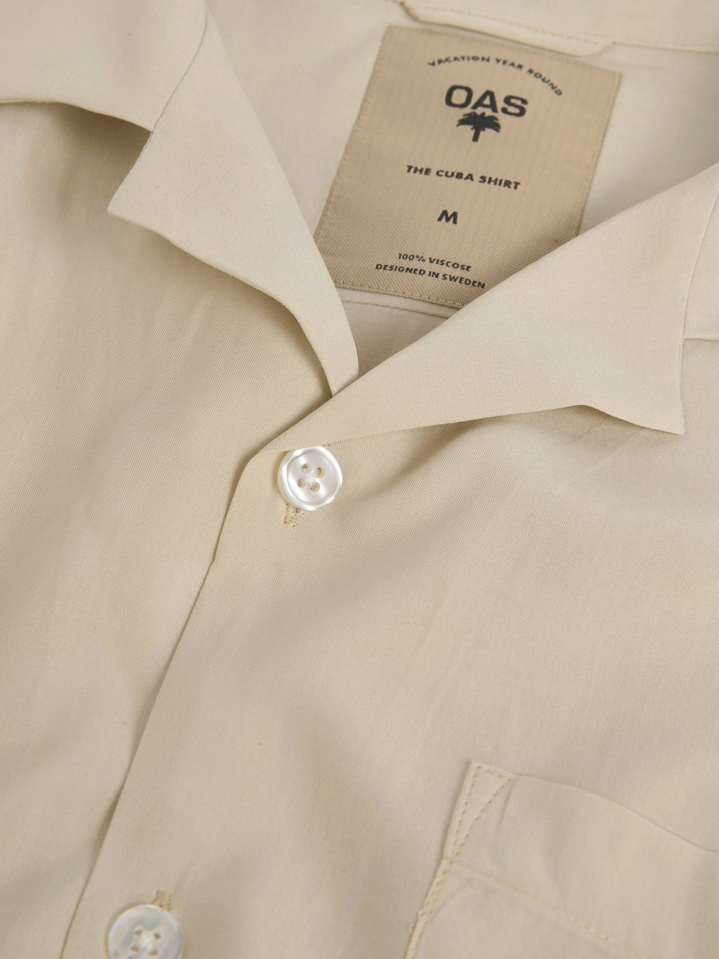 Sand Plain Viscose Shirt