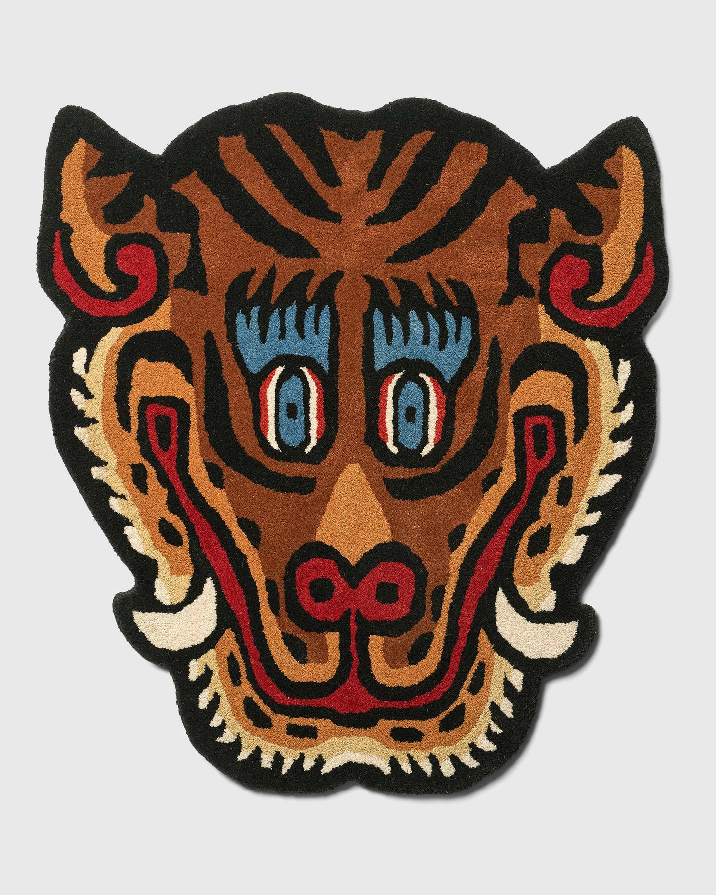 Tiger Face Rug Large