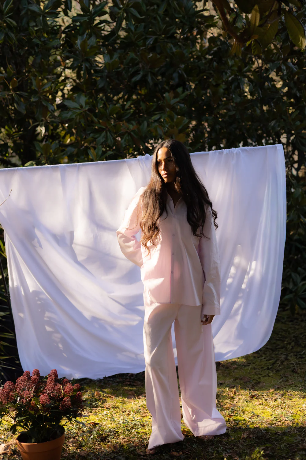 Sahej Long Sleeve Shirt, lilac snow (Pre-order)