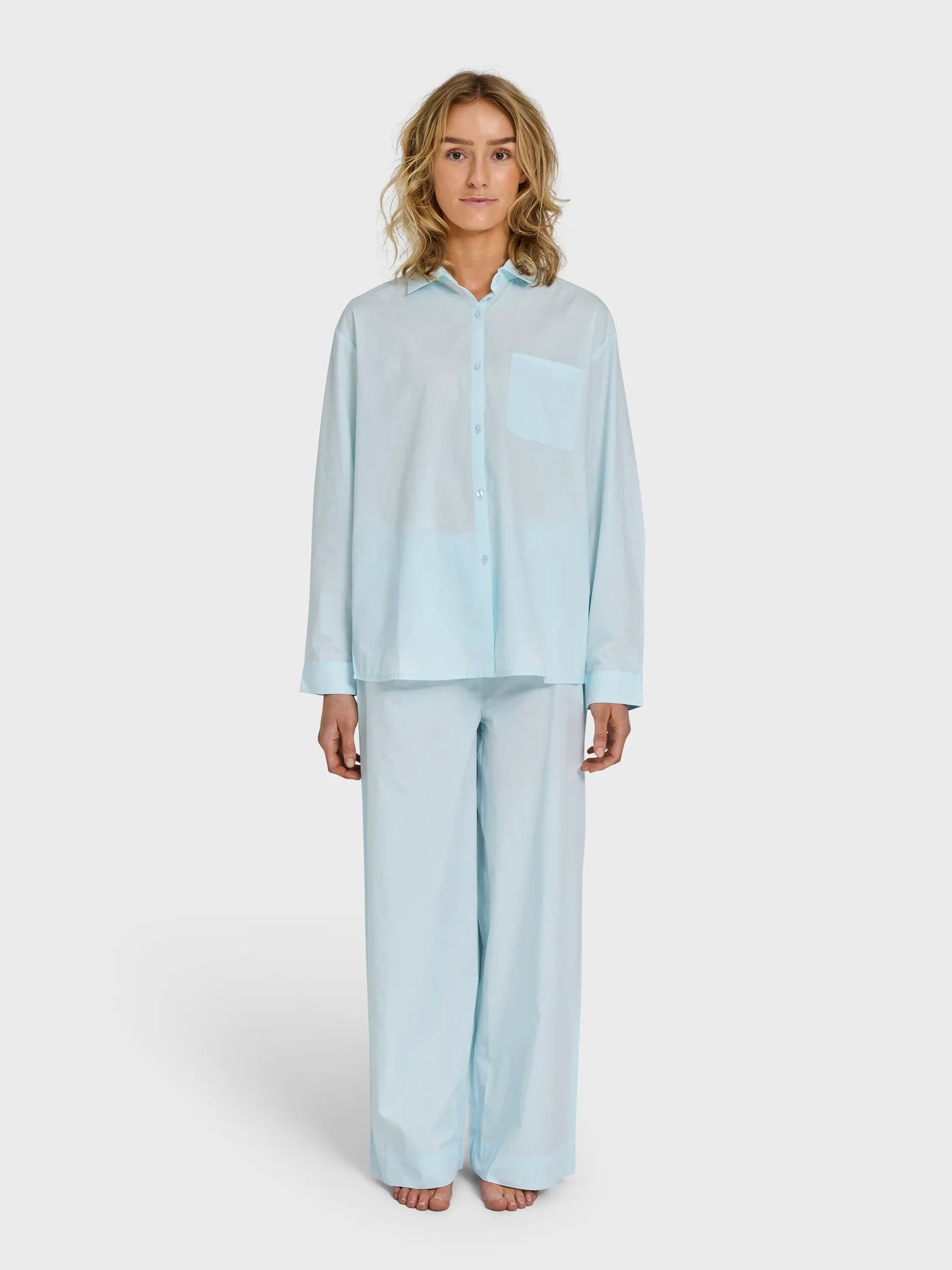 Sahej Long Sleeve Shirt, Ice blue (Pre-order)