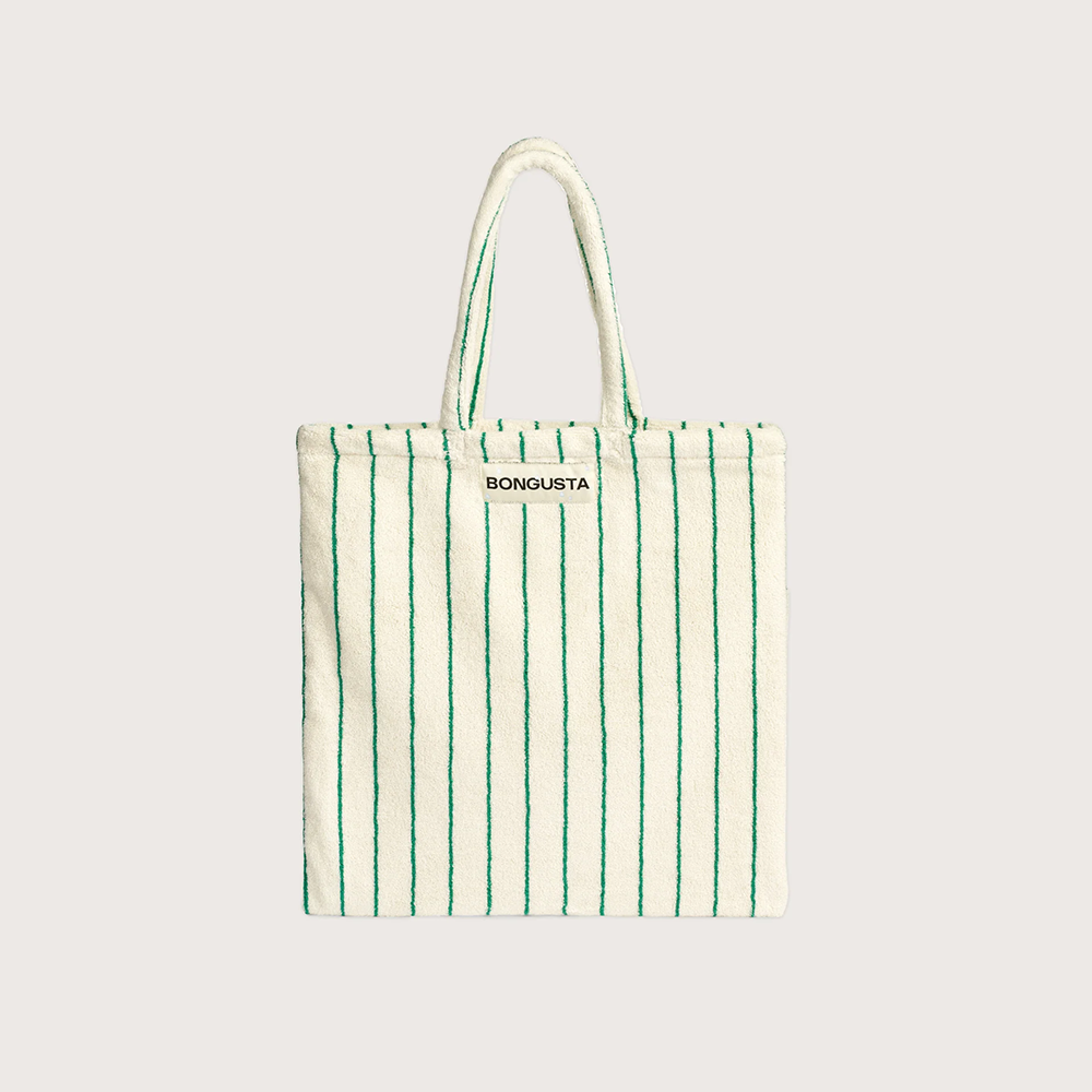 Naram Tote bag - Pure white & Grass