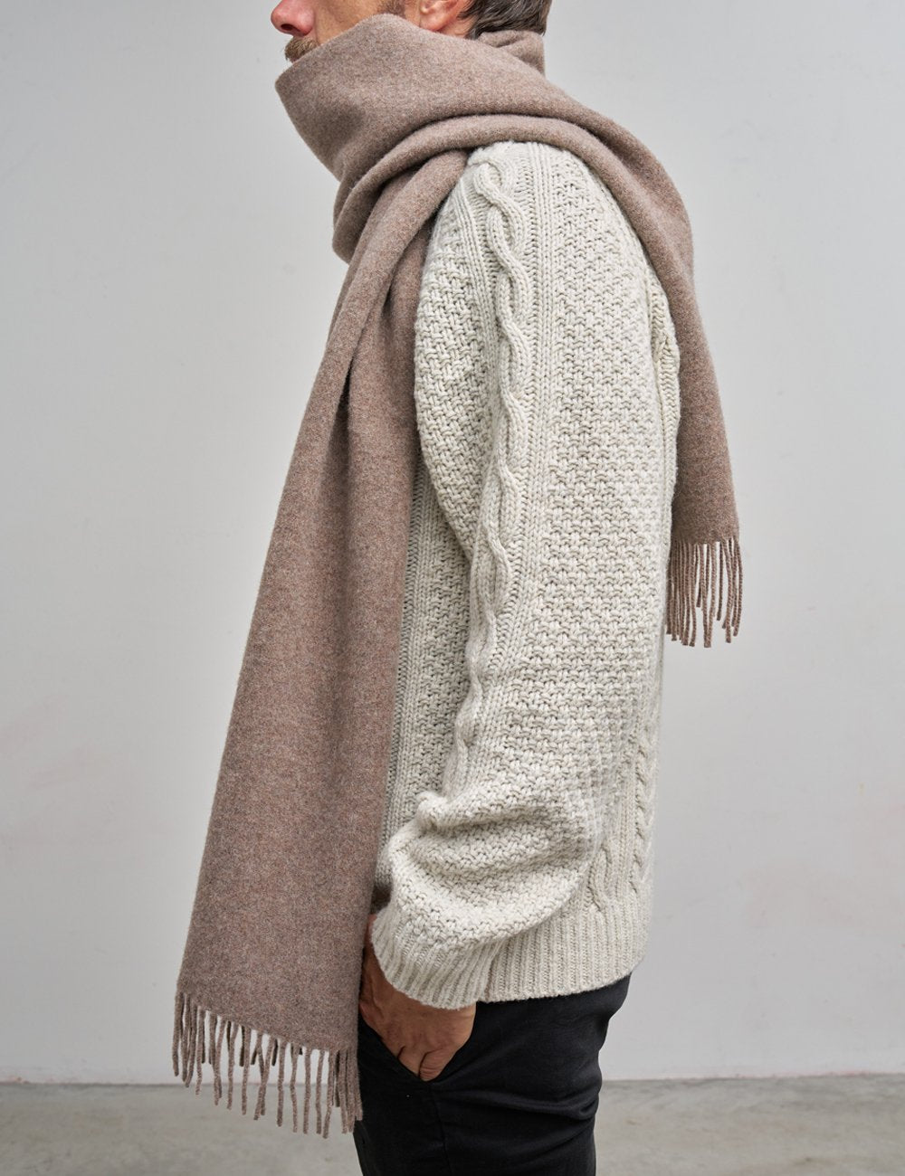Taupe scarf