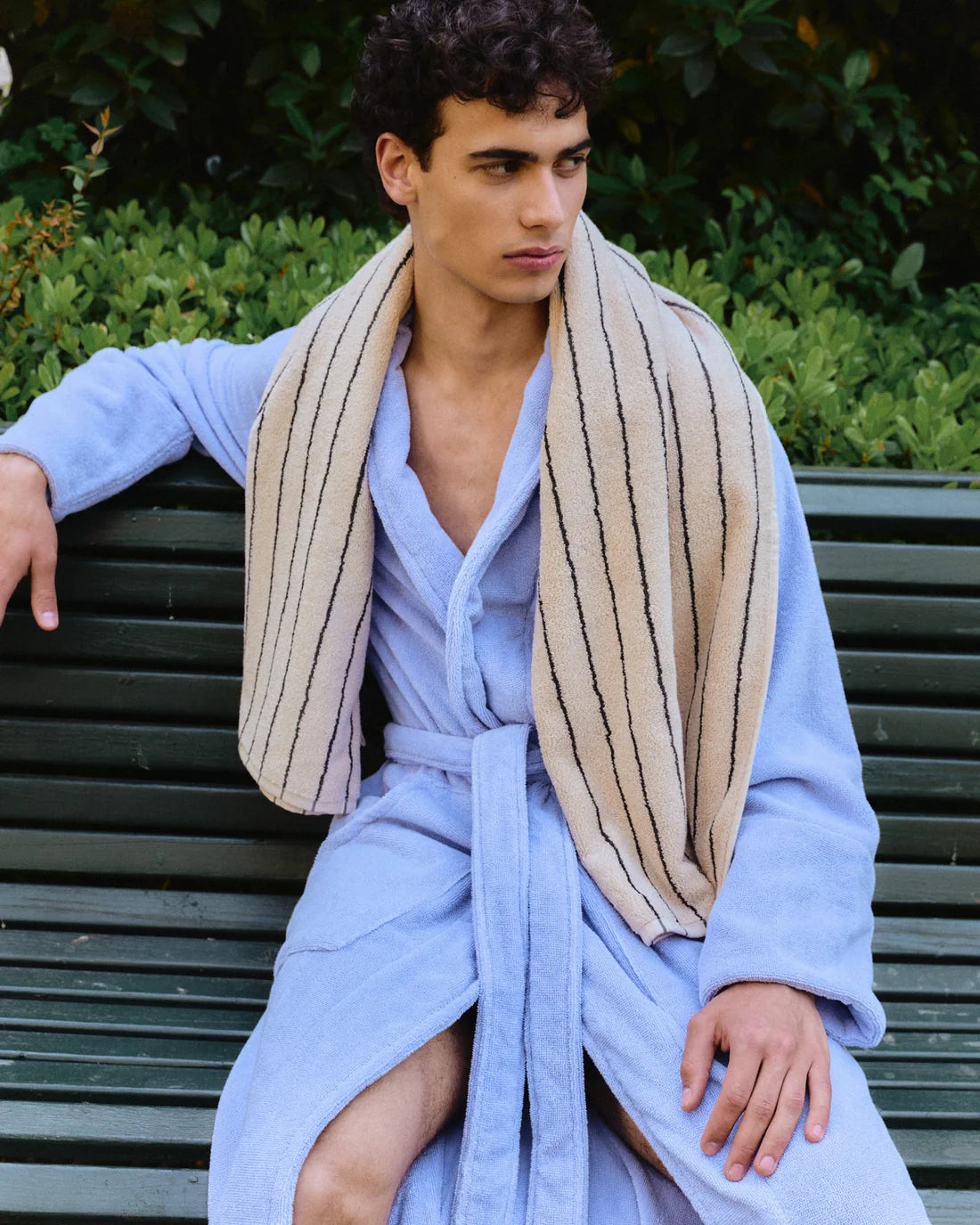 Naram Bathrobe - Lavender blue