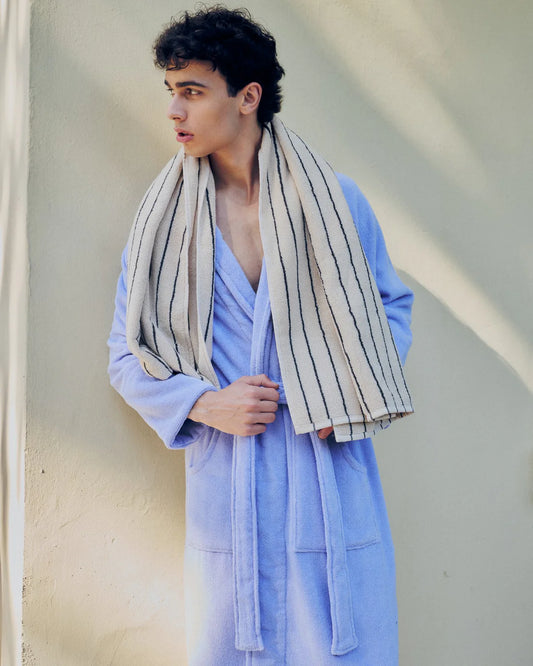 Naram Bathrobe - Lavender blue