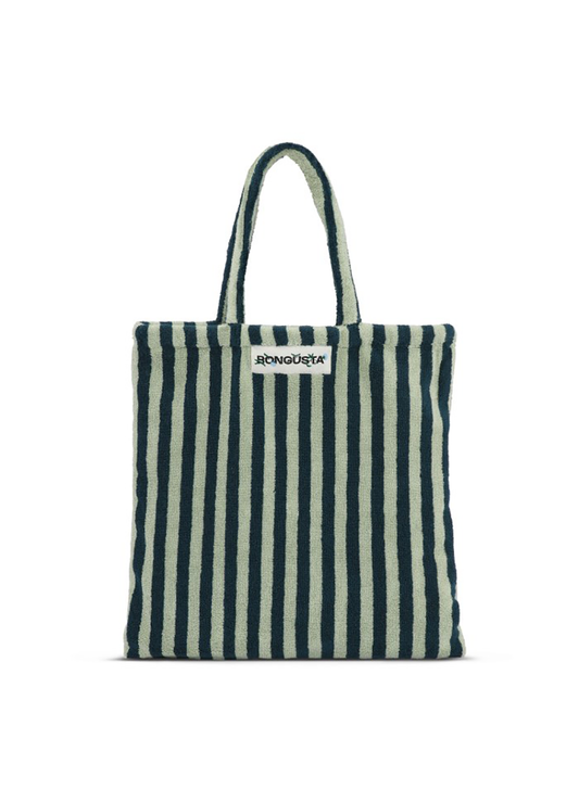 Naram Totebag - Sea foam & Deep teal