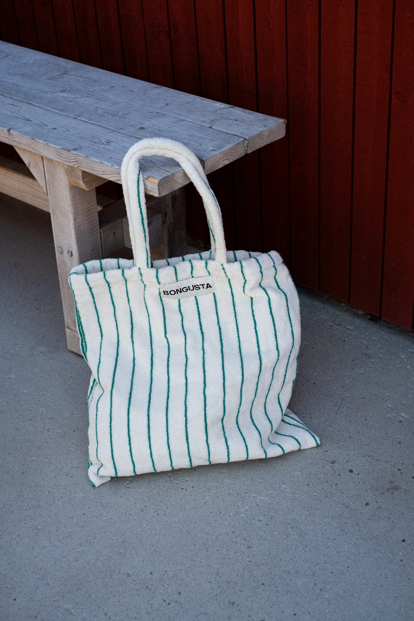 Naram Tote bag - Pure white & Grass