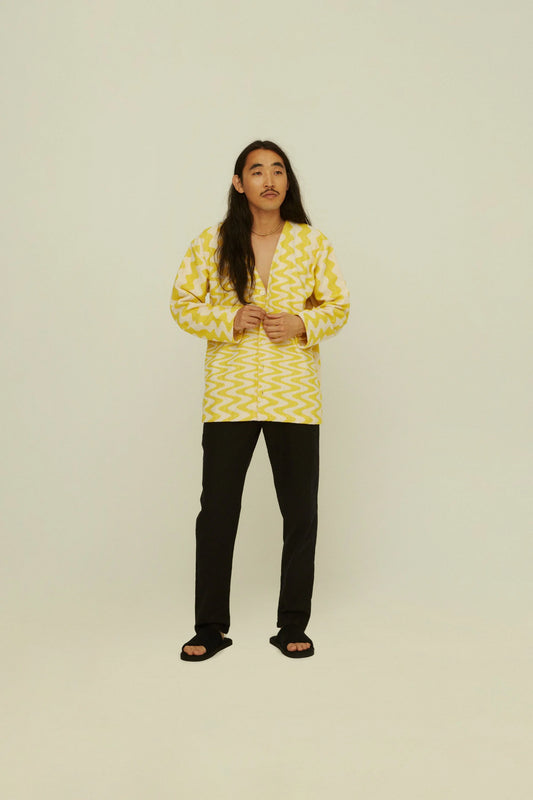 Wiggle Straw Terry Cardigan