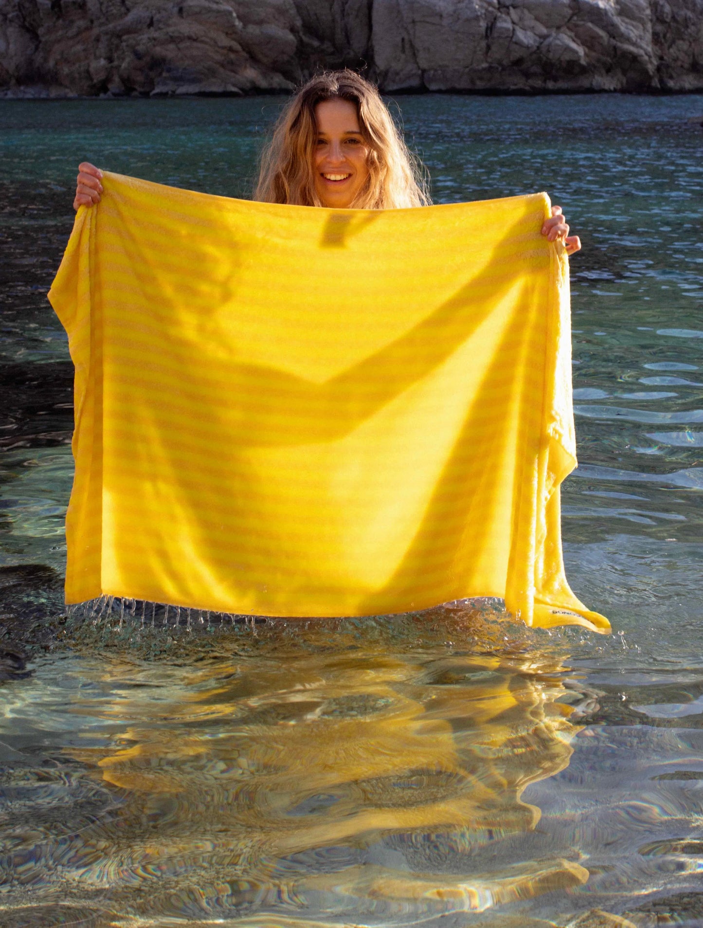 Naram Towel (Pristine & Neon yellow)