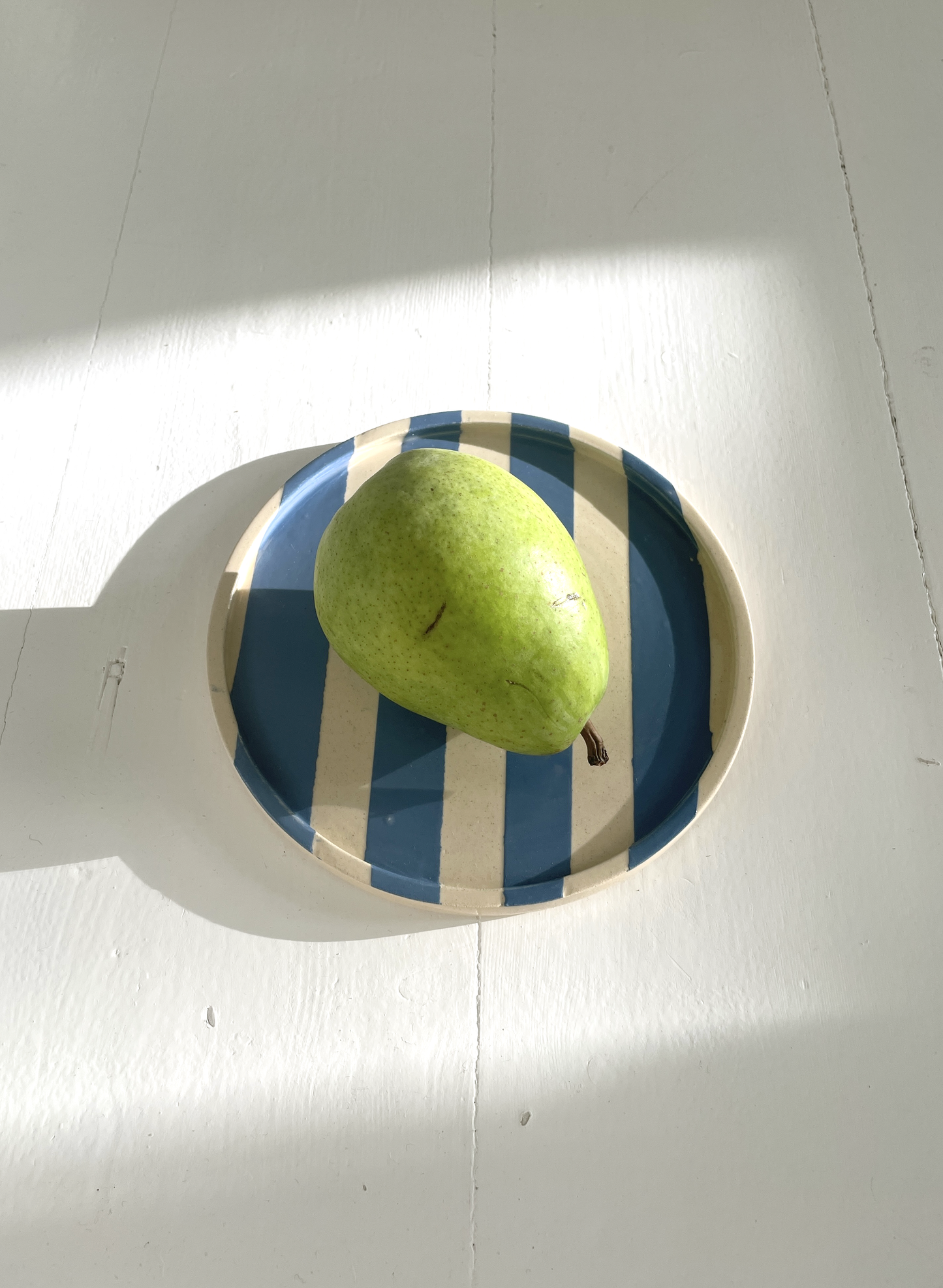 Duci Striped Plate Pale Blue 19 cm