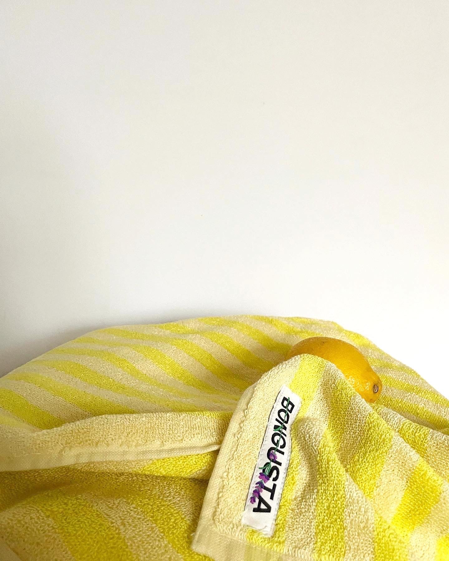 Naram Towels, pristine & neon yellow – Bongusta