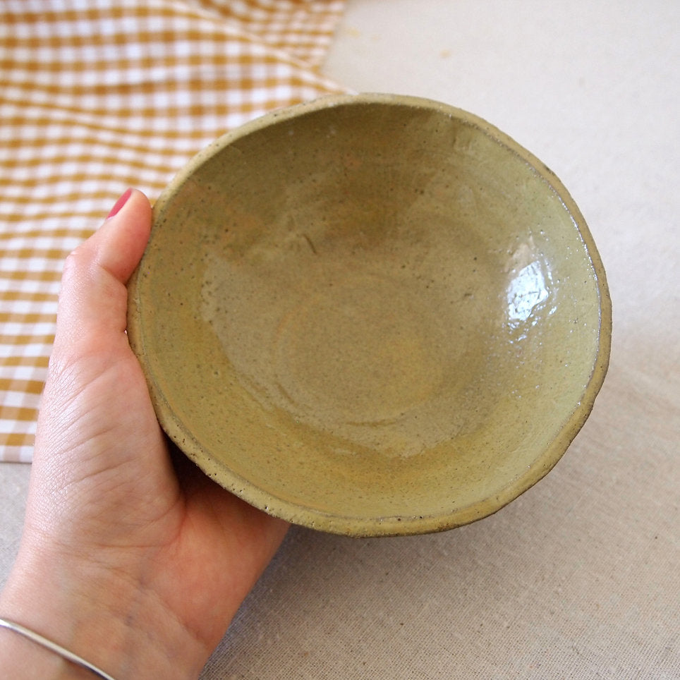 Olive green bowl