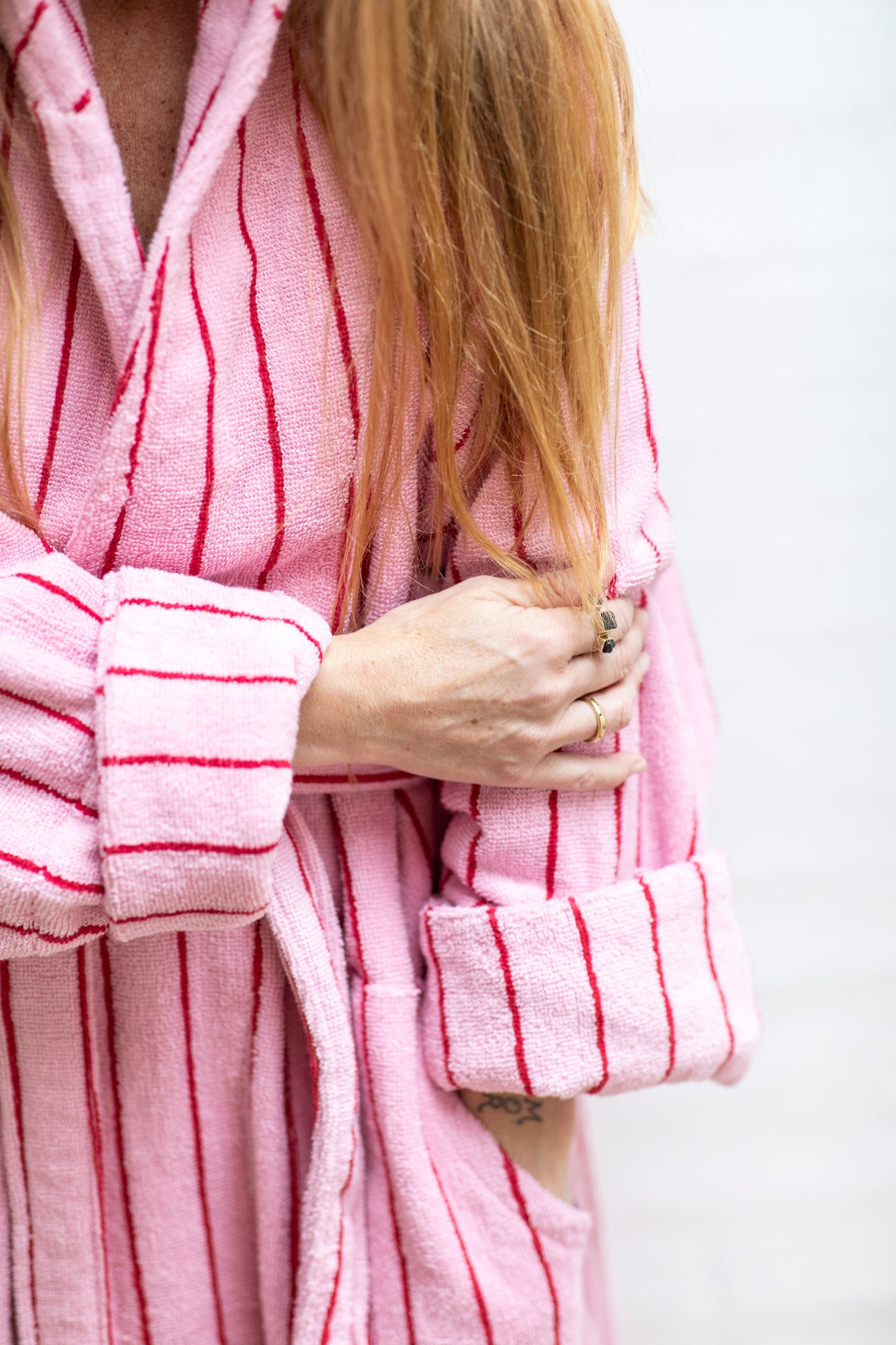 Naram Bathrobe - Baby pink & Ski patrol