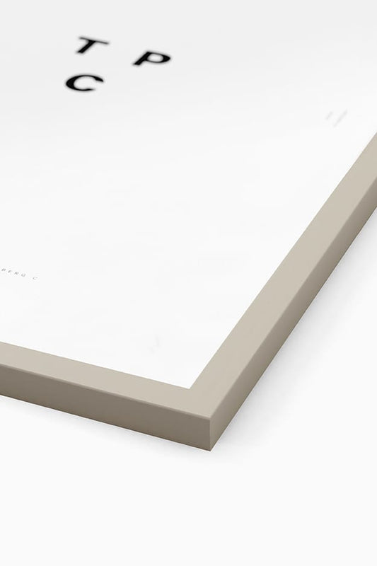 Beige Wood Frame