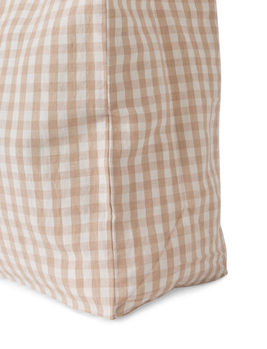 HANNA TOTE BAG - GINGHAM BLUSH