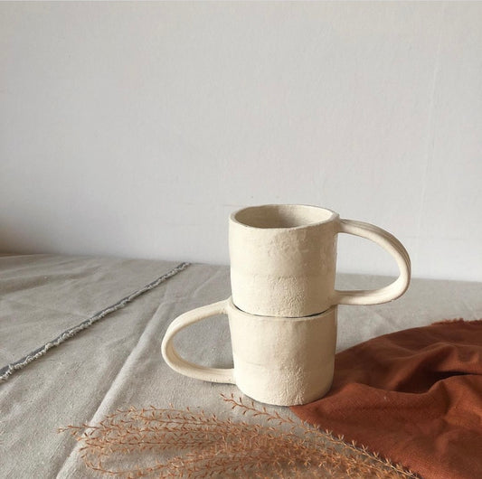 White sandstone cup