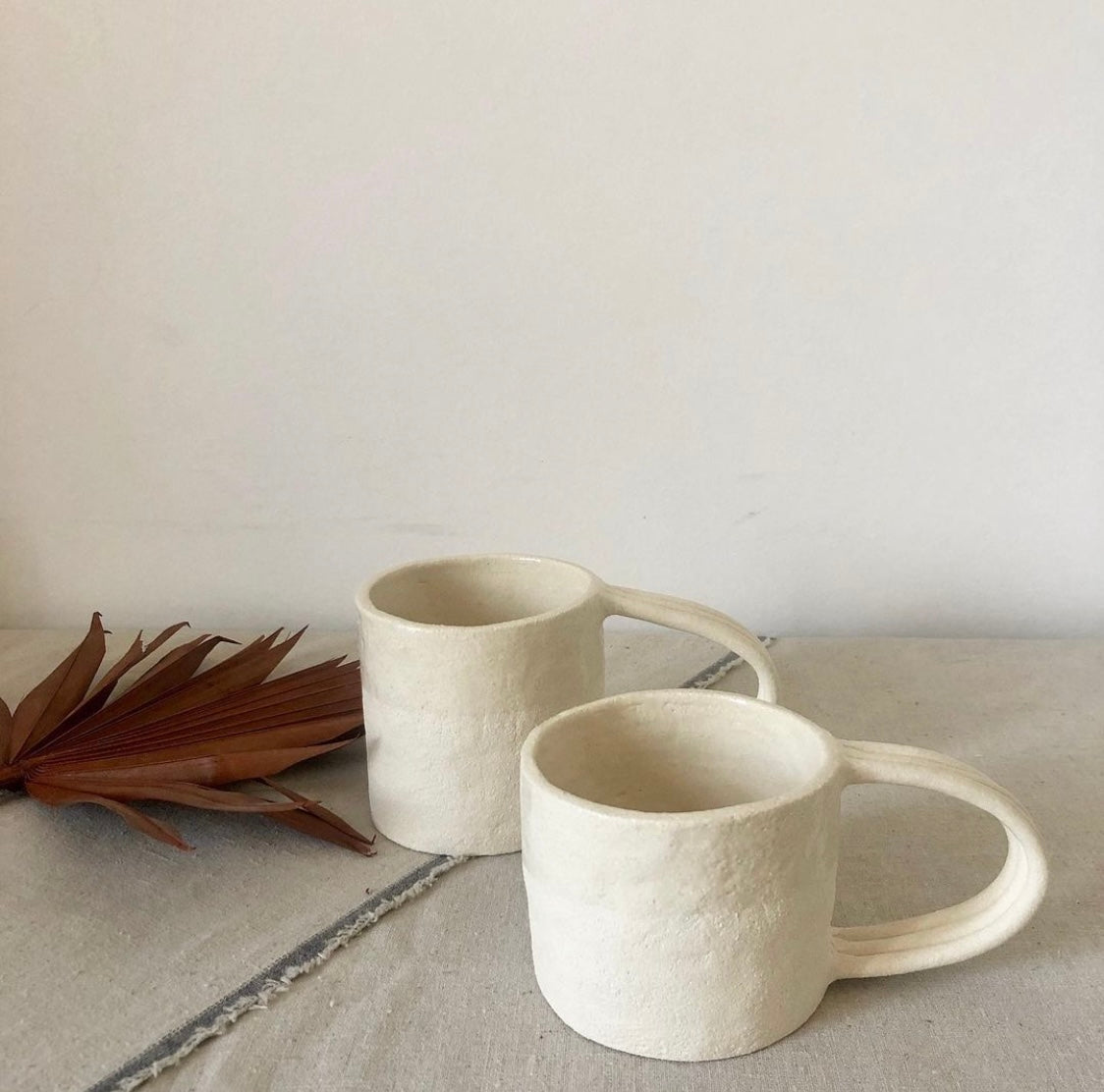 White sandstone cup