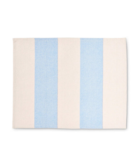 Place mat - Light blue & Creme