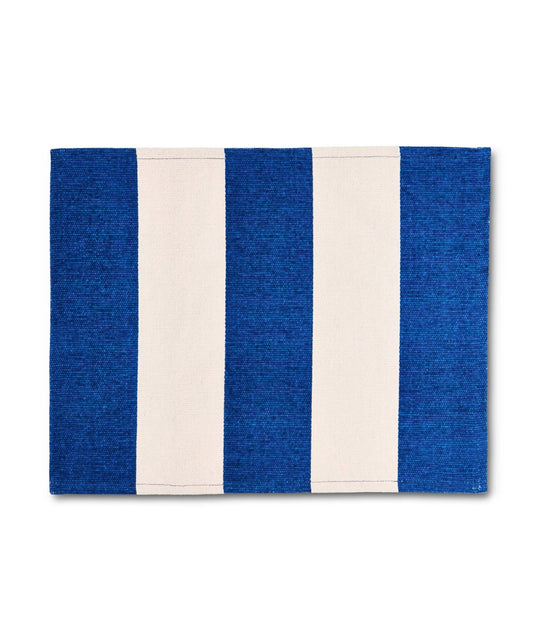 Place mat - Blue & Creme