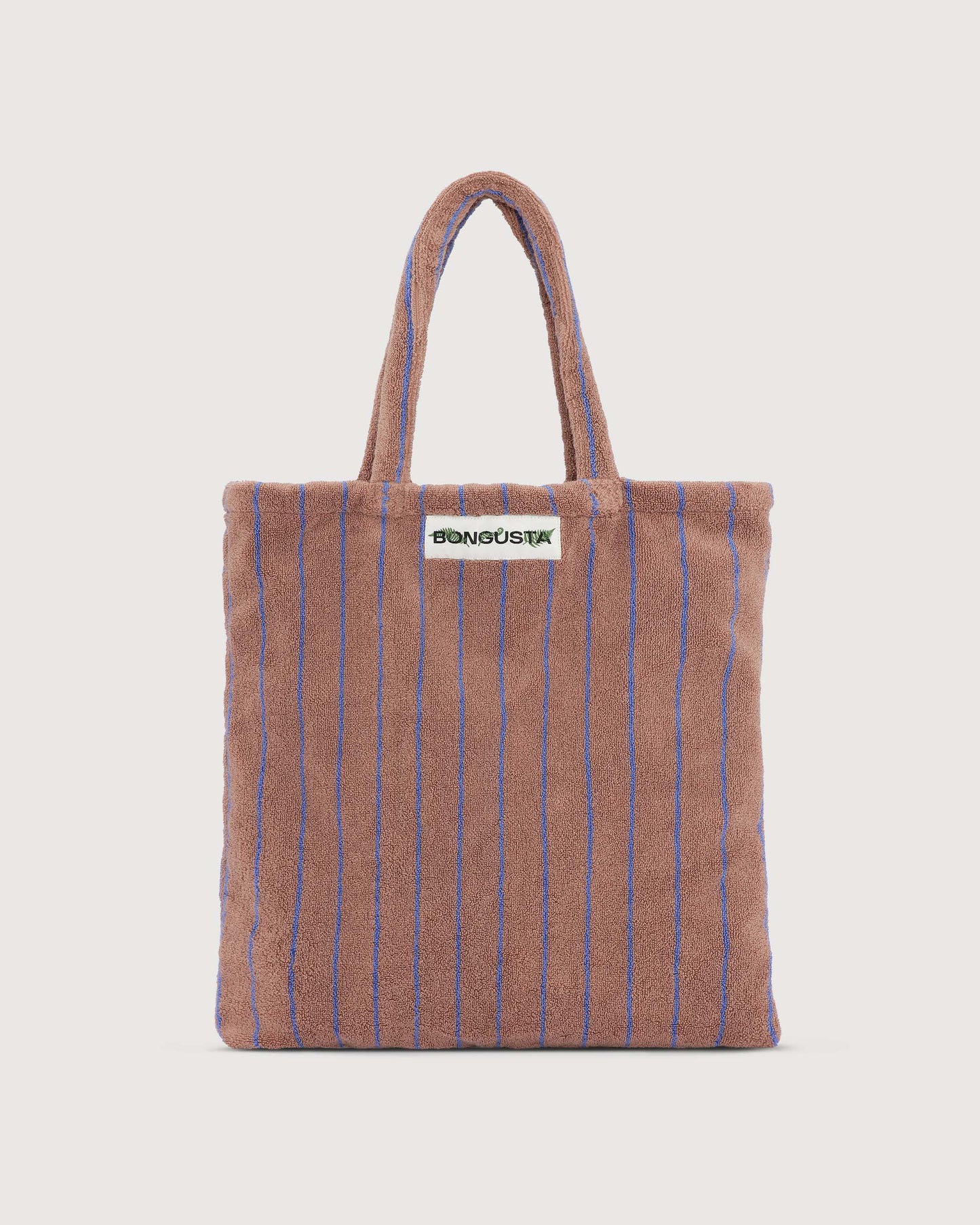 Naram Tote bag - Camel & Ultramarine blue