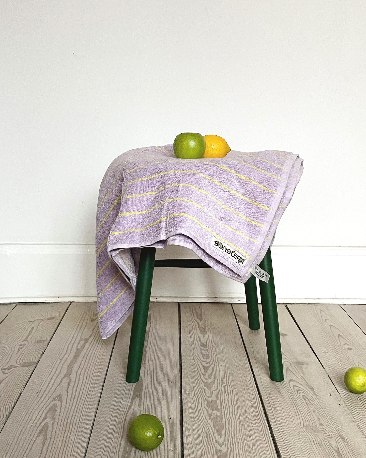 Naram Towel (Lilac & Neon yellow)