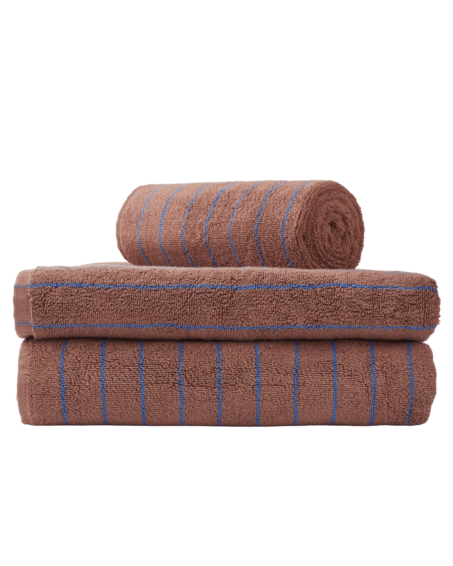 Naram Towel (Camel & Ultramarine blue)