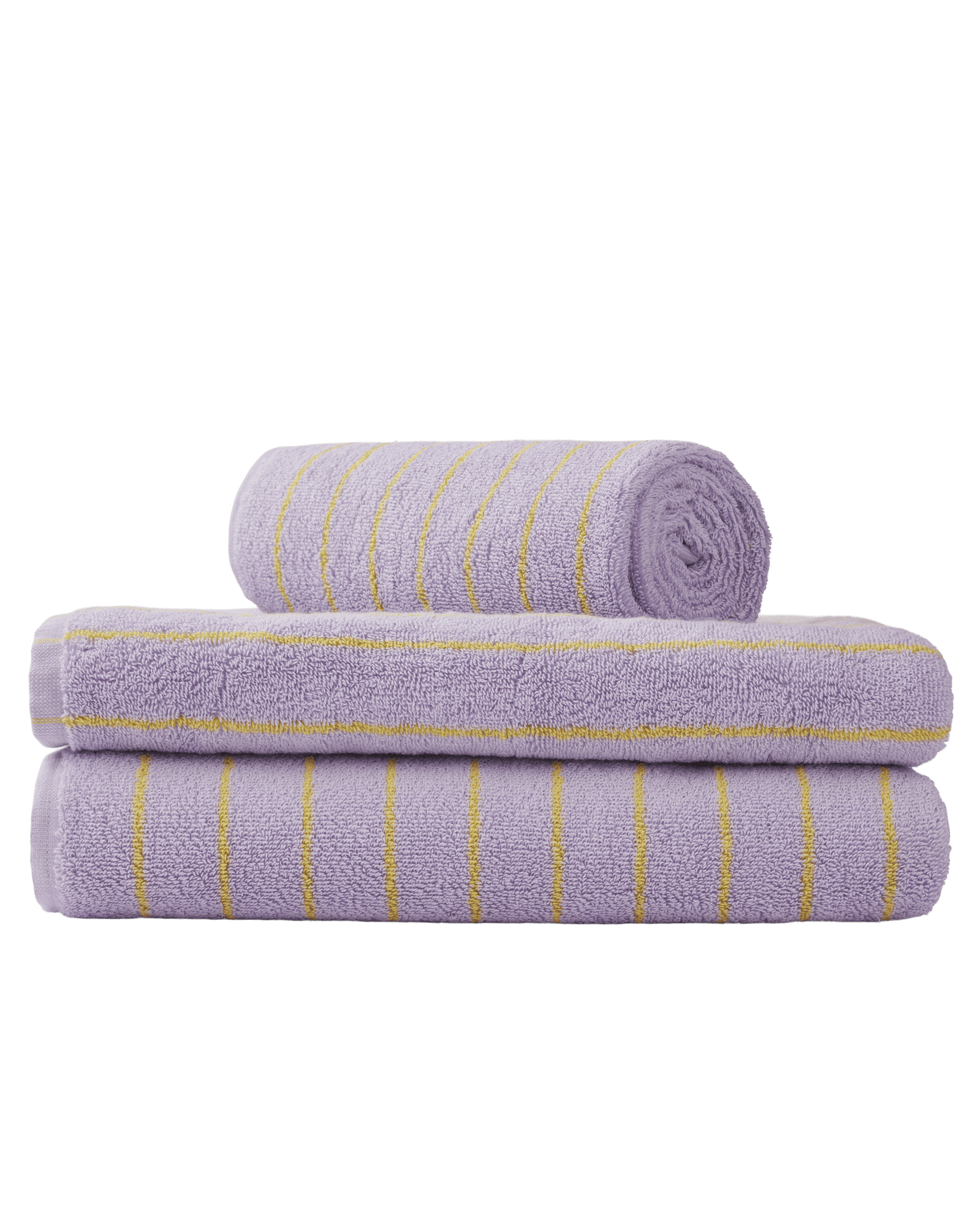 Naram Towel (Lilac & Neon yellow)