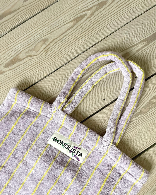 Naram Tote bag - Lilac & Neon yellow