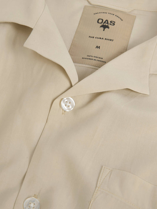 Sand Plain Viscose Shirt