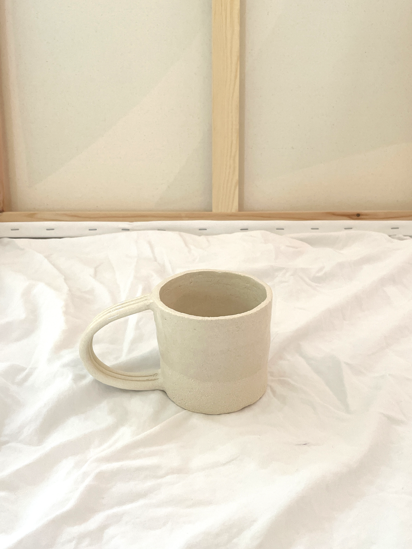 White sandstone cup