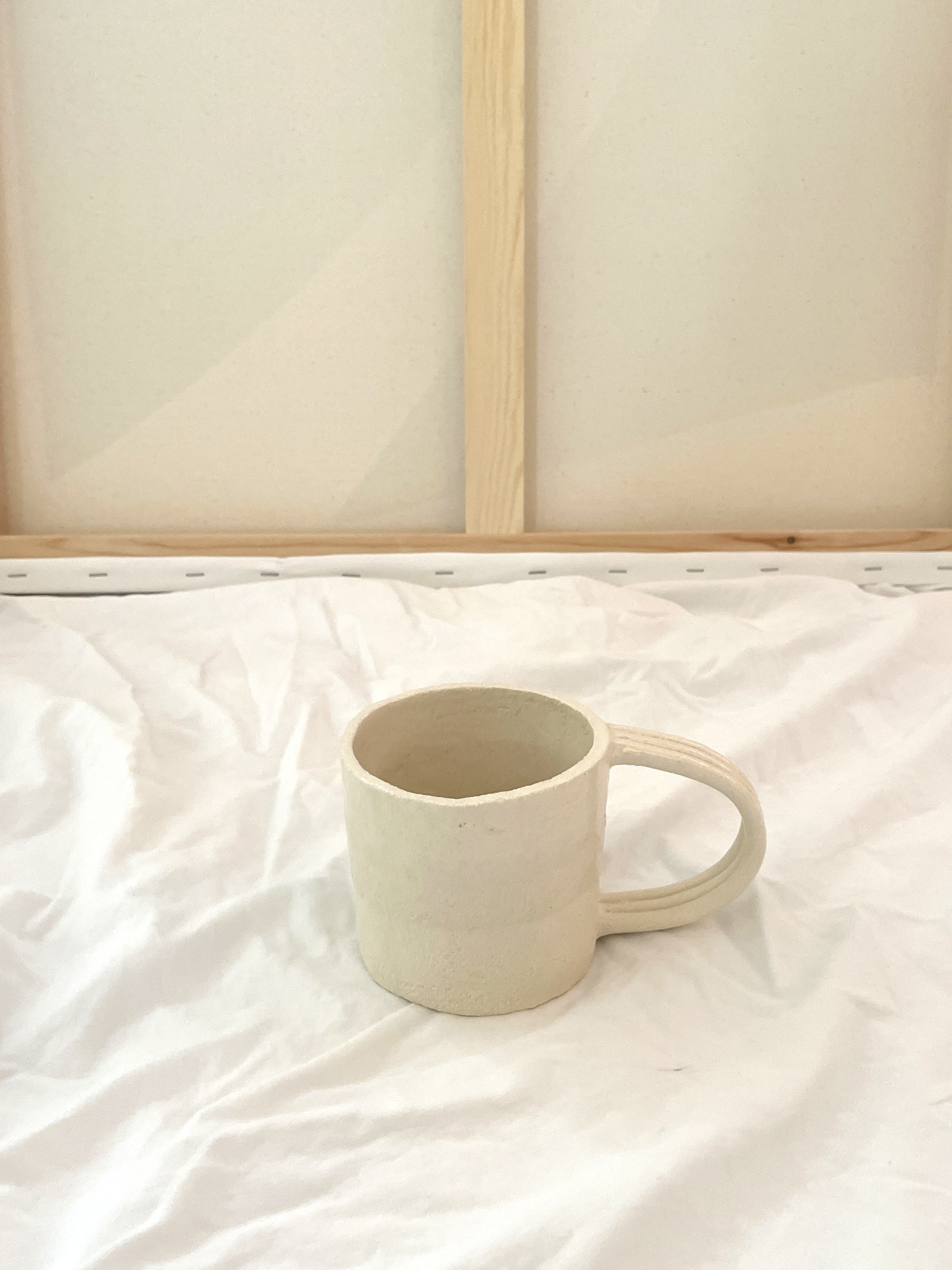 White sandstone cup